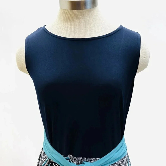 ENFOCUS STUDIO Women Sleeveless Full Length Floral Multi-Colored Dress Size 6 - Picture 2 of 13